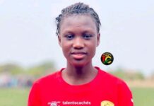 Mariama Bangoura de l’Académie Jupiter sélectionnée avec le Syli U-14 pour la CAN féminine au Gabon